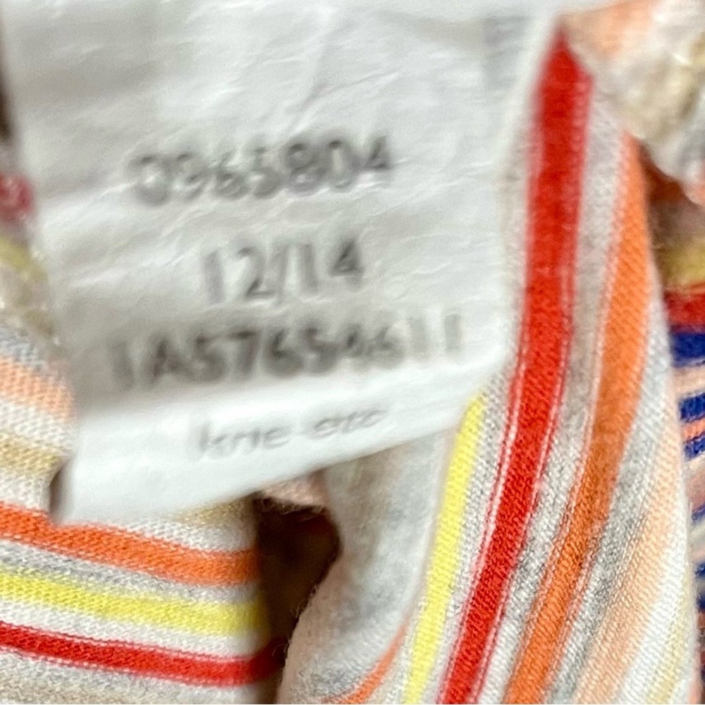 Tommy Hilfiger 100% Cotton Striped Tank Maxi side slit Dress Comfy Athleisure M - Picture 7 of 7